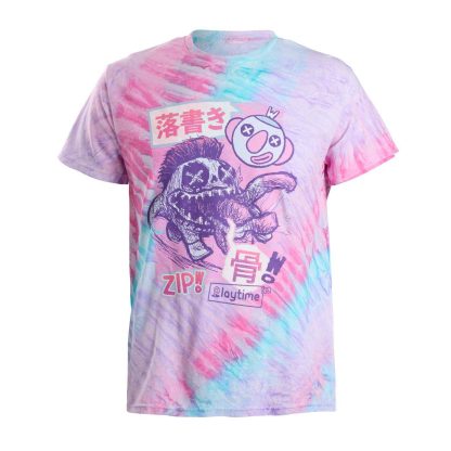 Poppy Playtime Doodle Bones Tie Dye Tee | Poppy Playtime