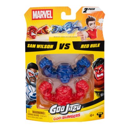 Shopkins Goo Jitzu Marvel Goo Slingers Sam Wilson Vs. Red Hulk