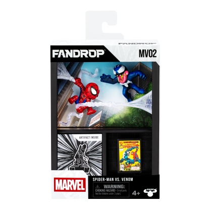Shopkins FANDROP Marvel W1 Figure 2 Pack Spider-Man Vs Venom