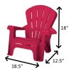 Little Tikes Garden Chairs - Red 4 Pack