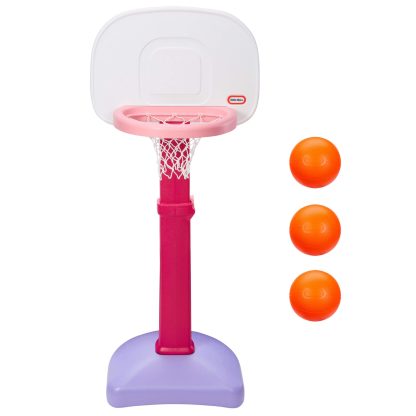 Little Tikes TotSports™ Easy Score™ Pink Basketball Set with 3 Basketballs